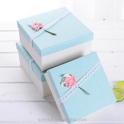 China Aseptic Hot Sale Square Cardboard Paper Box Gift Box Packaging for sale