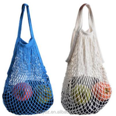 China Gift Twine Cotton Net Mesh Shopping Bag/Colorful Reusable Foldable Fruit/Vegetable Bags for sale