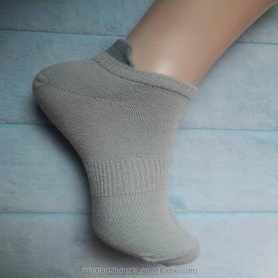 China Stock Women Solid Color Sport Anti-Slip Cheap Cotton Ankle Socks Wholesale for sale