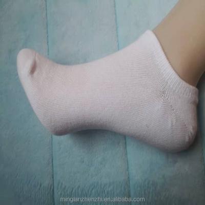 China Wholesale White Women Anti-slip Socks Unisex Sports Socks Cotton Solid Breathable Ankle Socks for sale