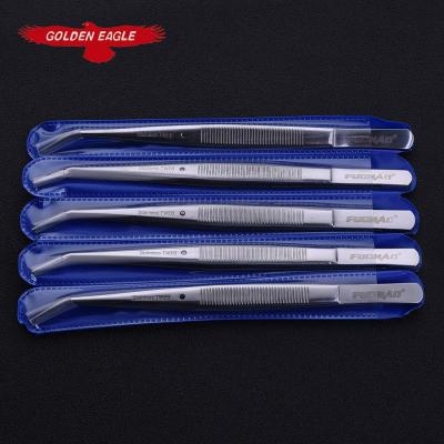 China High Quality Sewing Machine Spare Parts Length 148mm Tweezers Factory FUCHAO Bend Leather Sewing Tools for sale