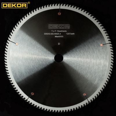 China Sharp Loudspeaker Box DEKOR 305mm*3.0mm CTT 120T V Slot Saw Blade For Single or Double Axes Saw Machines for sale