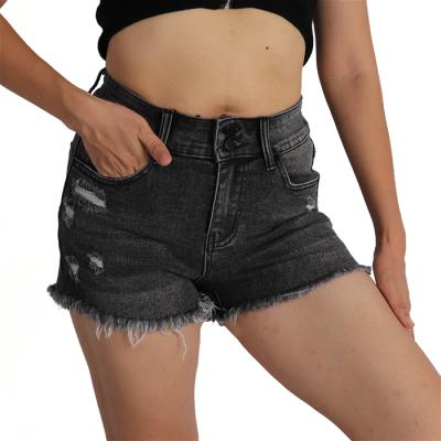 China JCX Breathable Denim Hot Shorts For Women Stretch High Mid Rise Shaping Pull On Skinny Jeans Short for sale