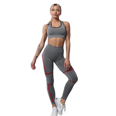 China Hot Products Women's Workout Wear Breathable Sports Bra And Shorts Yoga Set for sale