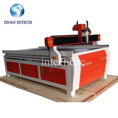 China High Quality Woodworking Advertising Stone Metal 3D Vacuum CNC Router 1224 with CE from Jinan Intech for sale