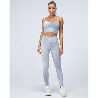 China High Quality Custom Made Breathable Yoga Wear High Elasticity Women Fitness Yoga Set For Gym Club for sale