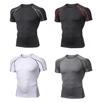 China Private Label Mens Breathable Cool Dry Compression Shirt Breathable Slim Fit Shirt For Sportsman for sale