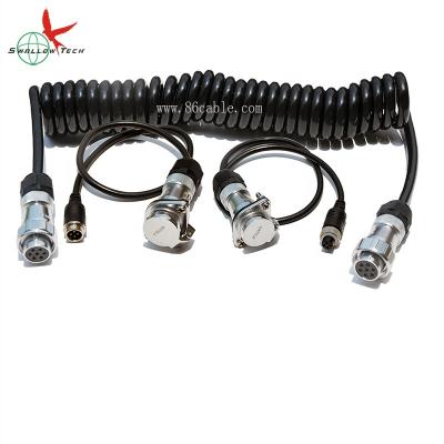 China Trailer Camera 7 Pin Trailer Electrical Cable Trailer Coiled Power Cable Low Voltage Power Cable for sale