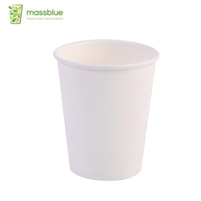 China Customized Disposable Environmentally Friendly Hot Drink Paper Cup With Straw Lid for sale