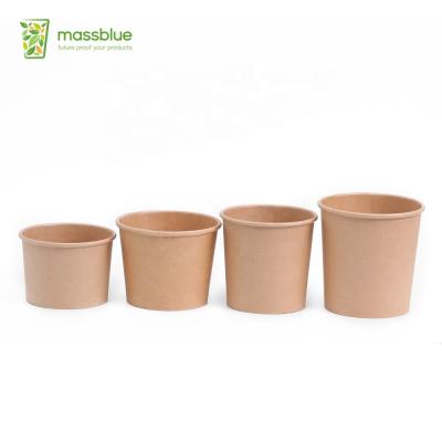 China Disposable Sauce 2oz Disposable Paper Cup With Lid / Food Take Away Party Cup With Lid for sale