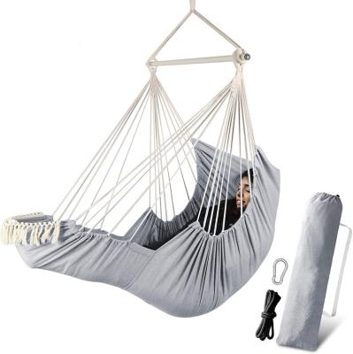 China XXL Traditional Hanging Bar Durable Soft Cotton Wholesale Spreader Hammock With Footrest for sale