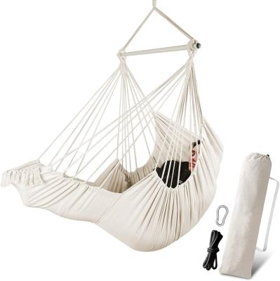 China Traditional Chihee Hammock Chair Hanging Chair Side Spreader Bar Durable Soft Cotton Weave Hanging Pocket for sale