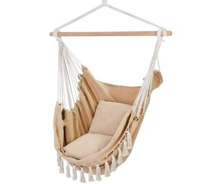 China Traditional Hanging Macrame Chair With Two Pillows / Carrybag for sale