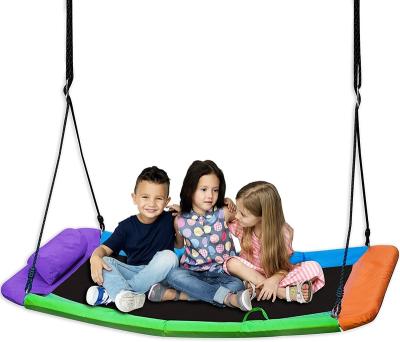 China Outdoor Game XXL Flying Swing Set 60inches Rectangular Tree Swing For Kids And Adults for sale