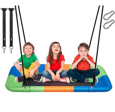 China XL Playground Outdoor Rectangular Adjustable Platform Toy Swing Set With Tree Ties for sale