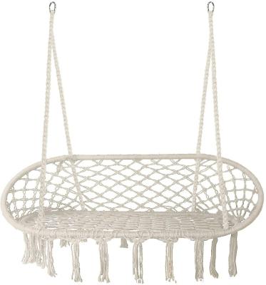 China Modern Bohemian Style Cotton Macrame Hammock Chair Handwoven Macrame Swing for sale