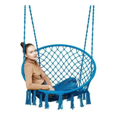 China Traditional Cotton Rope Hanging Garden Swing Chair for sale