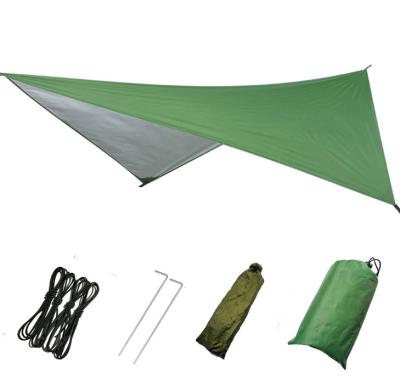 China Outdoor Waterproof Carbon Fiber Camping Rain Fly For Hammock 1 - 2 Person Tent Single Carbon Fiber Nylon for sale