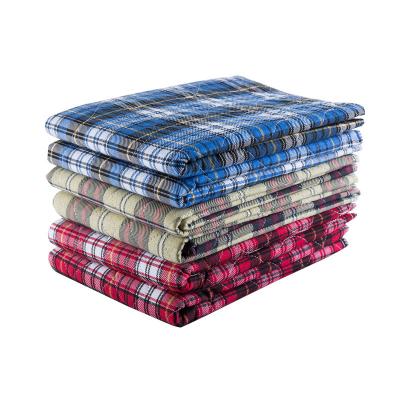 China Foldable Waterproof Plaid Style Bed Cushion Incontinence Underpad Washable Reusable Wholesale for sale