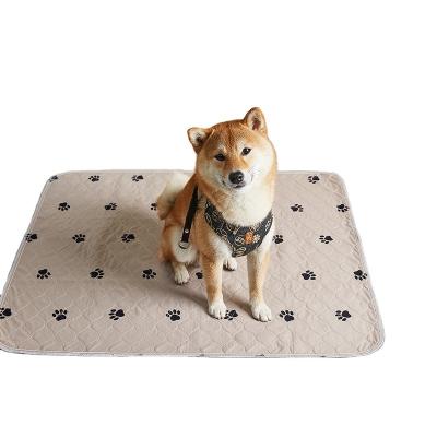 China Viable Simple Style Reusable Rectangle Polyester Puppy Training Washable Soft Pads for sale