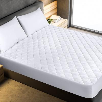 China California King Mattress Cover Waterproof 100% Cotton Quilted Hypoallergenic Mattress Cover for sale