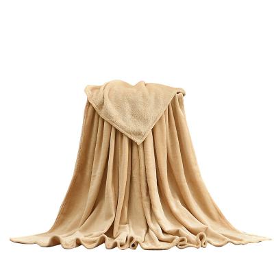 China Anti Dust Mite Spray Shear Wholesale Luxury Solid Blanket For Sofa Polyester Flannel Winter Soft Warm Cozy Blanket for sale