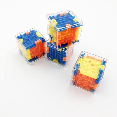 China Ball Maze Game Cube Mini HappyBro 3D Maze Ball Magic Puzzle Toy for sale