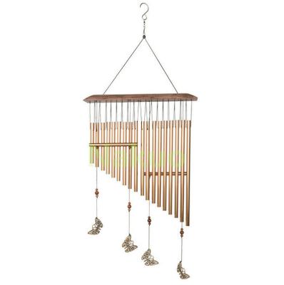 China Drop Shipping Sympathy Minimalist Wind Rings Memorial Wind Chimes For Outdoors With Sound Options Bells 18 Tubes Wind Chime Holder for sale