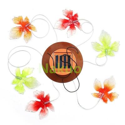 China Ourdoot LED Decoration Rainbow Led Color Changing Solar Powered Led Wind Rings Light Wind Chime for sale