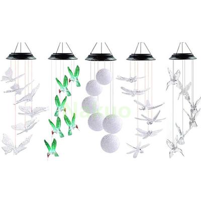 China LED Wind Chime, Indoo Outdoor / Indoor Hummingbird Wind Chimes Solar Lamp for sale