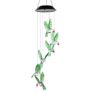 China Color Changing Popular Color-changing Product LED Power Color Solar Powered Wind Chimes For Garden for sale