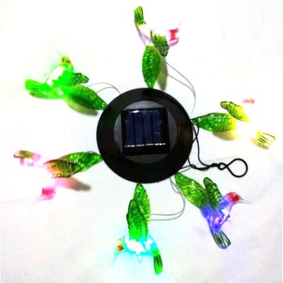 China Color Changing LED Color-changing Solar Outdoor Garden Ornaments Memorial Wind Chimes for Yard Garden for sale