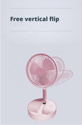 China Outdoor High Quality Portable Folding Rechargeable Air Cooling Fan USB Stand Fan Rechargeable Table Fan for Office Home Use for sale