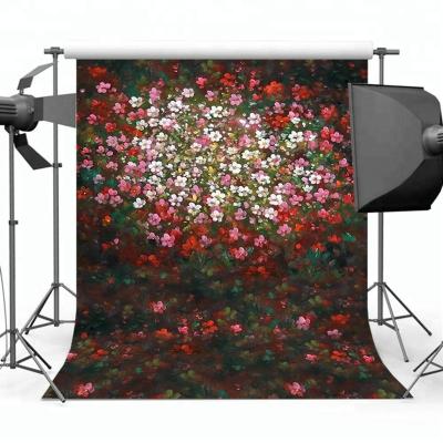 China Mehofoto 5x7ft Vinyl Backdrop Newborn Seamless Wrinkle Free Kids Floral Photo Shooting Background for sale