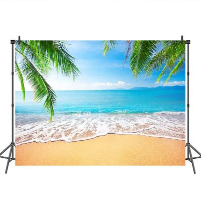 China Summer seamless party wedding beach sea seaside studio photography tropical background for sale