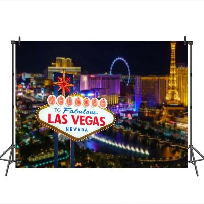 China Seamless Las Vegas Theme Party Decoration Props Photography Backdrop Photo Background For Studio for sale