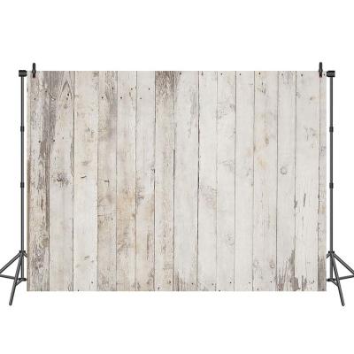 China Seamless Old Vinyl Vintage Photography Backdrop White Newborn Wooden Photo Backdrops for sale