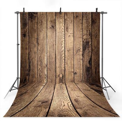 China Brown Wooden Seamless Photography Background Baby Photo Shoot Wall Photo Backdrop for sale