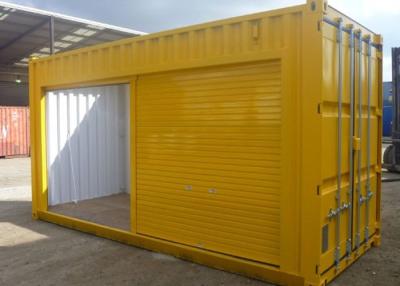 China Costume móvel provisório amarelo do alojamento das casas modulares de bloco liso à venda