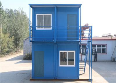 China Two Stories Flat Pack Container House With Ladders Movable As Worker Camp for sale