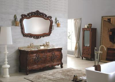 China Antique Classic Wooden Bathroom Funiture Wall Hung Vanity Unit for sale