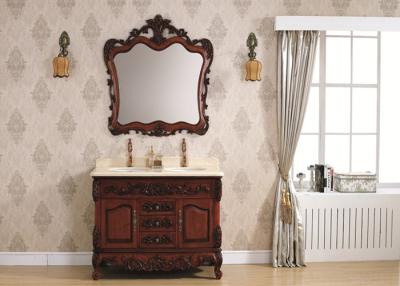 China Pear Classic Bathroom Cabinets Wooden Cloakroom Wall Hung Vanity Unit Ceramics Sink for sale