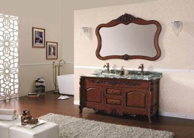 China Durable Vanity Cabinet Classic Bathroom Cabinets Classical American Oak for sale