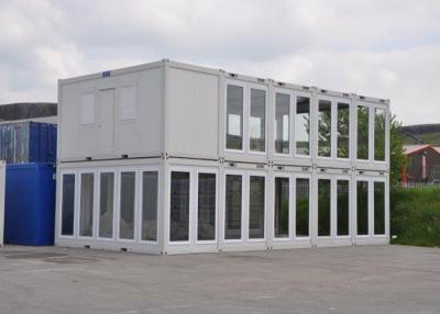 China Prefab Modulaire Huisvesting Twee van het de Muur Vlak Pak van het Verdiepings Glijdend Glas de Containerhuis het UK Te koop