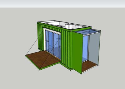 China El contenedor modificado casa prefabricada desprendible del envase se dirige el alojamiento fácil en venta