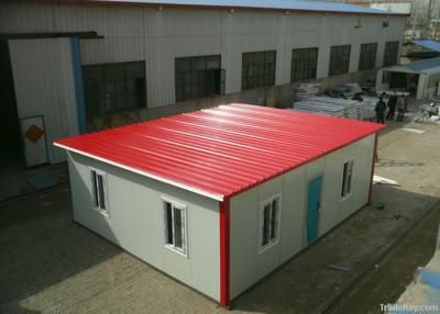 China Lichtgewicht Elegante Beweegbare Prefabbungalow Modulaire Huizen met Sandwichcomité Te koop