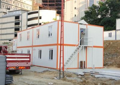 China Galvanized Steel Prefab 20FT Container House With Four Flat Pack Cabins For Dorm for sale