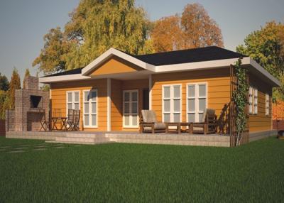 China Leisure Small Green Prefabricated Cottage Modular Homes Modular Villa With Bathroom for sale