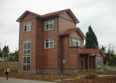 China Green Double Floor Prefabricated Modular Homes With Two Bedrooms Smart Design for sale