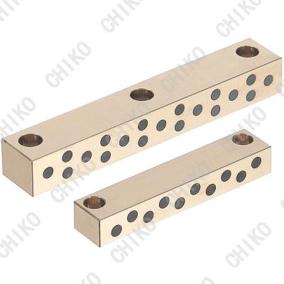 China Building Material Stores Bronze Guide Rail Linear Motion Oilless Self-Lubricating Oilless Brass Components Mold Use Plate Guide Rail zu verkaufen